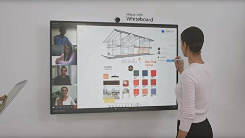 People in a virtual meeting using a digital whiteboard.