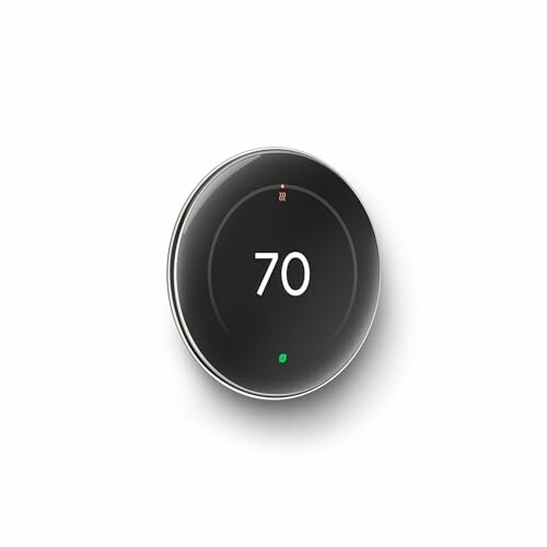 Smart thermostat set to 70 degrees