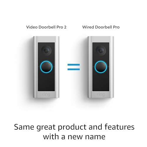 Comparison of Video Doorbell Pro 2 and Wired Doorbell Pro